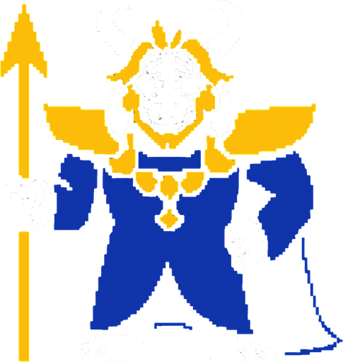 asgore
undeertale.
In-Game asset.  2d.  High contrast.  No shadows