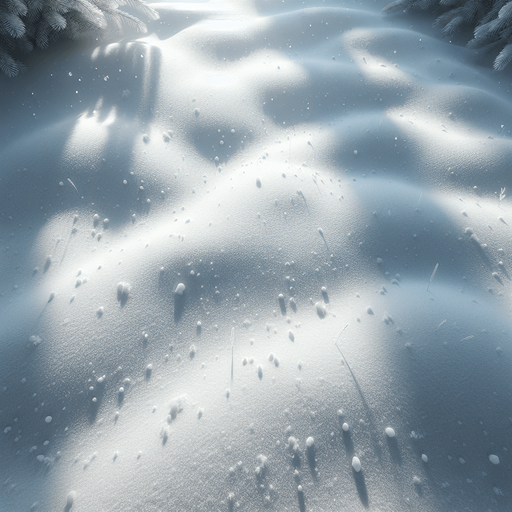 realistic Snowy ground, top view