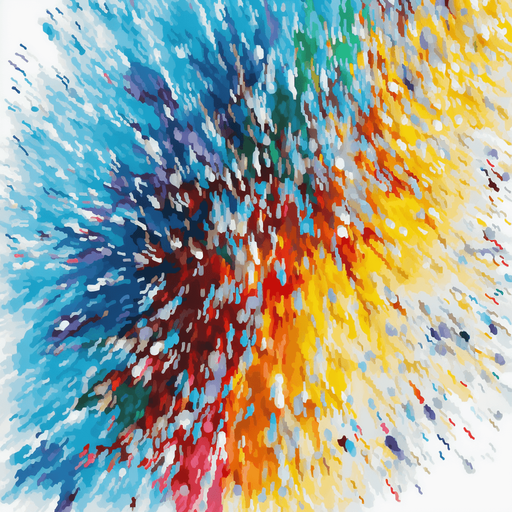 Multi color chaotic noise, primary colors
Single Game Texture. In-Game asset. 2d. Pixelart. White background. Blank background. Low detail. High contrast.