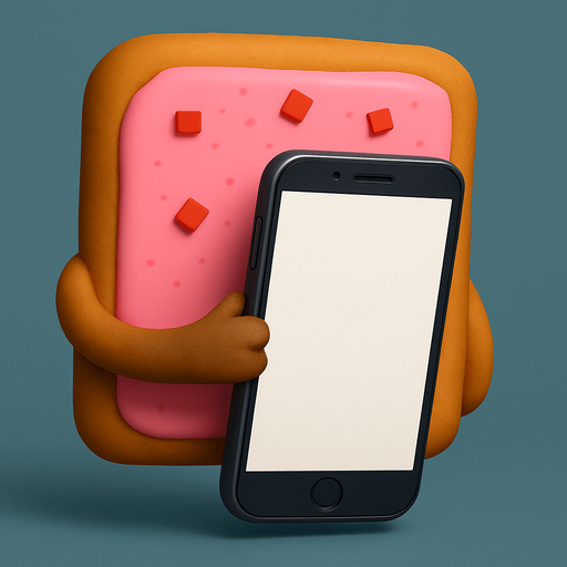 a smartphone in portrait mode