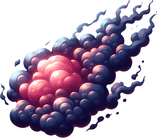 smoke.
Single Game Texture.  In-Game asset.  2d.  Blank background.  High contrast.  No shadows