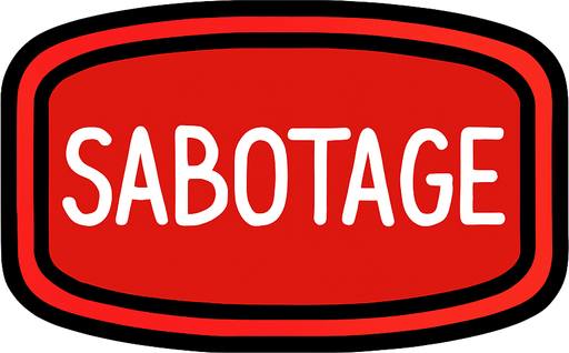 sabotageButton among us.
In-Game asset.  2d.  High contrast.  No shadows