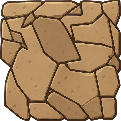Pared de piedra. No background. Transparent background. Blank background. No shadows. 2d. In-Game asset. flat