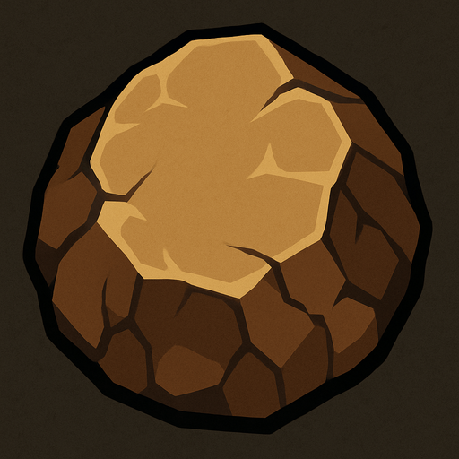 Roca vista desde arriba.
In-Game asset.  2d.  High contrast.  No shadows