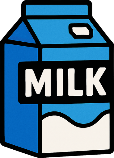 milk.
In-Game asset.  2d.  High contrast.  No shadows