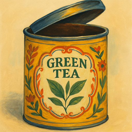 Turn the tea can and open the lid a little