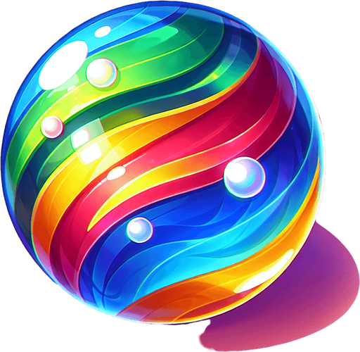COLORED GLASS MARBLE.
Single Game Texture. In-Game asset. 2d. Blank background. High contrast. No shadows.