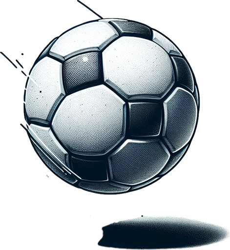 Football.
Single Game Texture. In-Game asset. 2d. Blank background. High contrast. No shadows.