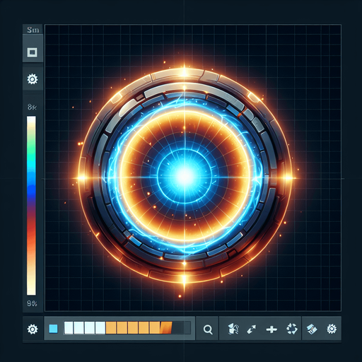 ışın yuvarlak lazer skrol.
Single Game Texture. In-Game asset. 2d. Blank background. High contrast. No shadows.