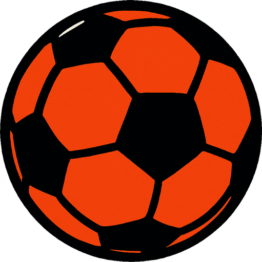 football ball.
In-Game asset.  2d.  High contrast.  No shadows