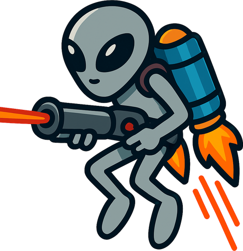 Place laser cannon in both hands holding it like a shotgun