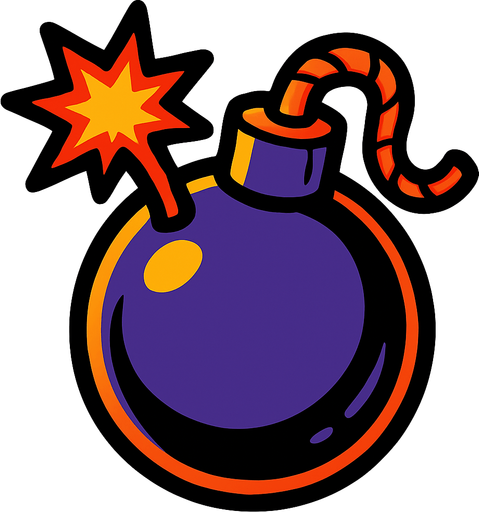 Bomba.
In-Game asset.  2d.  High contrast.  No shadows