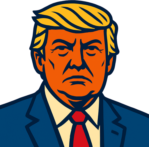 Donald Trump.
In-Game asset.  2d.  High contrast.  No shadows