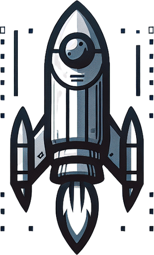 Spaceship bullet.
Single Game Texture.  In-Game asset.  2d.  Blank background.  High contrast.  No shadows