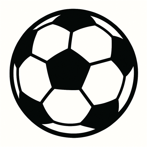 Fotbal bal.
In-Game asset.  2d.  High contrast.  No shadows