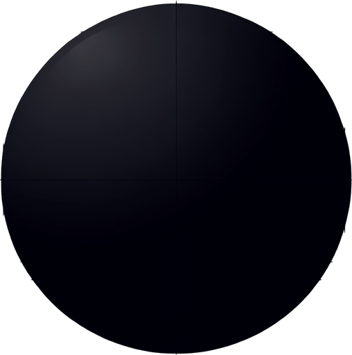 A completely black circle..
Single Game Texture. In-Game asset. 2d. Blank background. High contrast. No shadows.