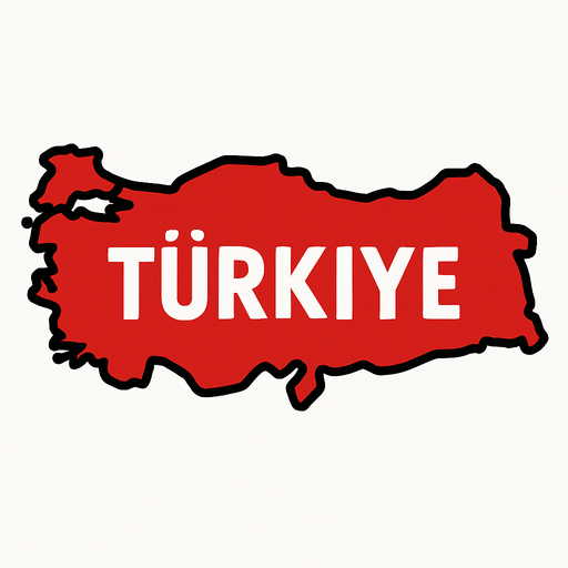 Türkiye.
In-Game asset.  2d.  High contrast.  No shadows