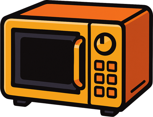microwave.
In-Game asset.  2d.  High contrast.  No shadows