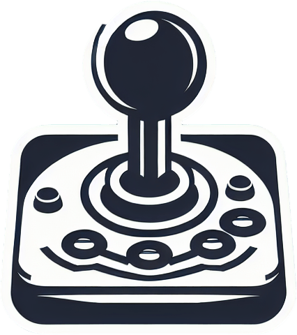 A joystick from a controller.
Single Game Texture. In-Game asset. 2d. Blank background. High contrast. No shadows.