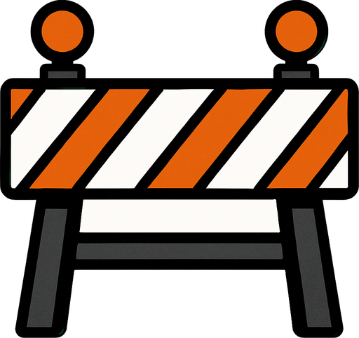 bariyer.
In-Game asset.  2d.  High contrast.  No shadows