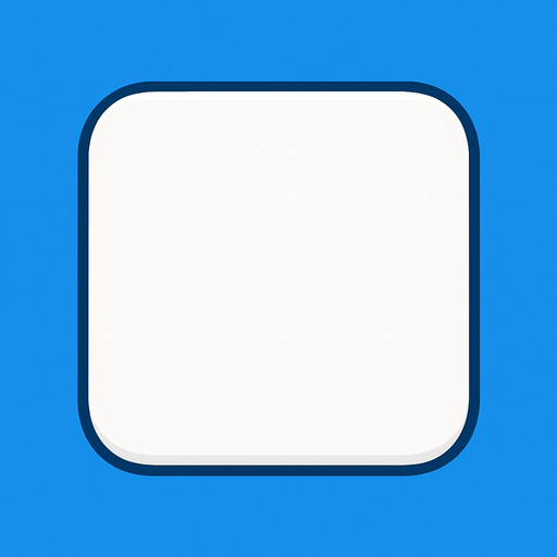 White square with tight round corners, flat shaded, hyper casual game. Single Game Texture. In-Game asset. 2d. Blank background. High contrast. No shadows..
In-Game asset.  2d.  High contrast.  No shadows