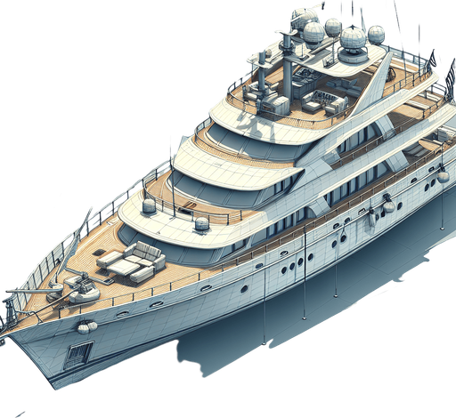 Yatch.
Single Game Texture.  In-Game asset.  2d.  Blank background.  No shadows