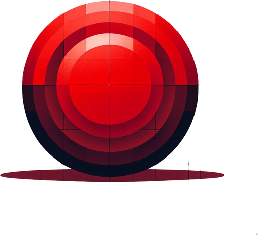 red circle.
Single Game Texture.  In-Game asset.  2d.  Blank background.  High contrast.  No shadows