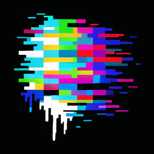 Pibby glitch wall.
In-Game asset.  High contrast.  No shadows