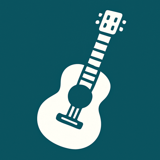 müzik aleti beyaz.
In-Game asset.  2d.  High contrast.  No shadows