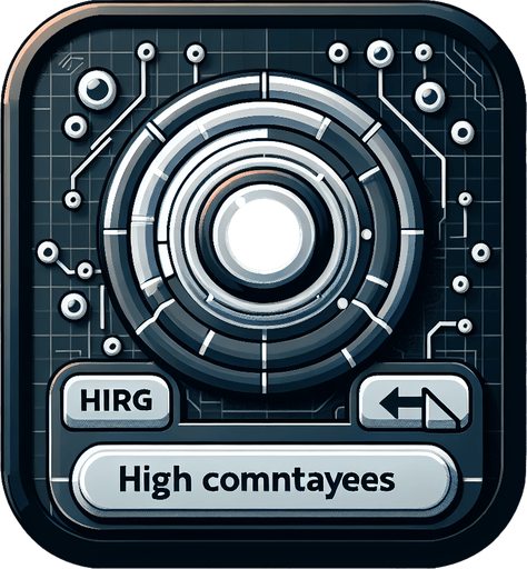 Create a button for hiring employees for an AI buisness.
Single Game Texture.  In-Game asset.  2d.  Blank background.  High contrast.  No shadows