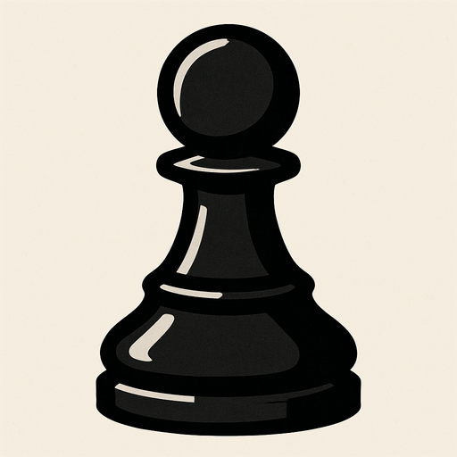 Black Pawn Chess.
In-Game asset.  2d.  High contrast.  No shadows