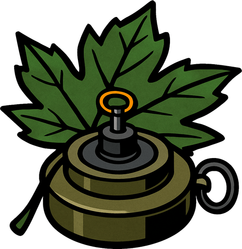yaprak mayını.
In-Game asset.  2d.  High contrast.  No shadows