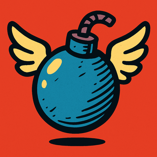 Ucan bomba.
In-Game asset.  2d.  High contrast.  No shadows