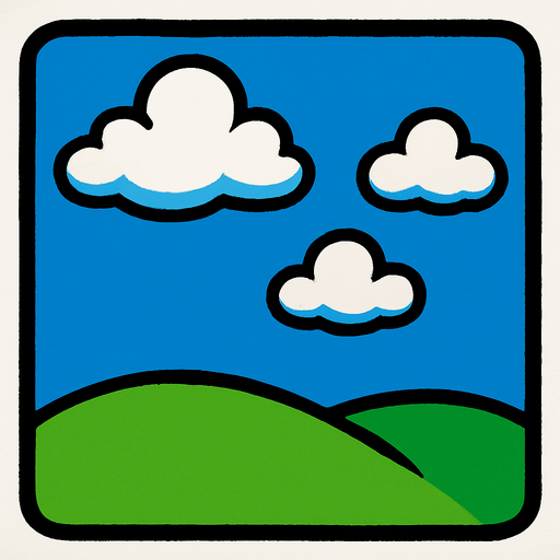 white sky.
In-Game asset.  2d.  High contrast.  No shadows