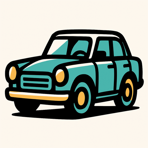 Car.
In-Game asset.  2d.  High contrast.  No shadows. Car