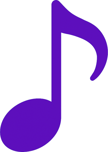 2d purple golgesiz bir nota olustur.
In-Game asset.  2d.  High contrast.  No shadows