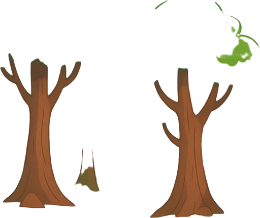 Make background forest.
In-Game asset.  2d.  No shadows