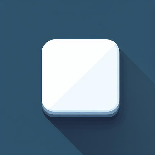 White square with round corners, flat shaded, hyper casual game. Single Game Texture. In-Game asset. 2d. Blank background. High contrast. No shadows.