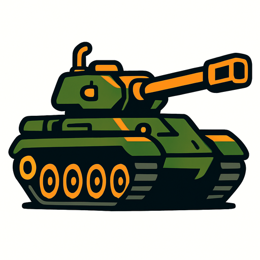tank.
In-Game asset.  2d.  High contrast.  No shadows