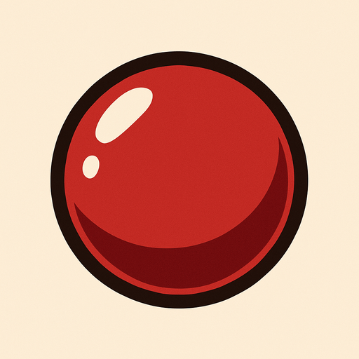 A round drop of blood.
In-Game asset.  2d.  High contrast.  No shadows