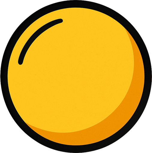 Balle de ping pong.
In-Game asset.  2d.  High contrast.  No shadows