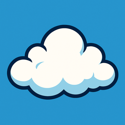 cloud.
In-Game asset.  2d.  High contrast.  No shadows