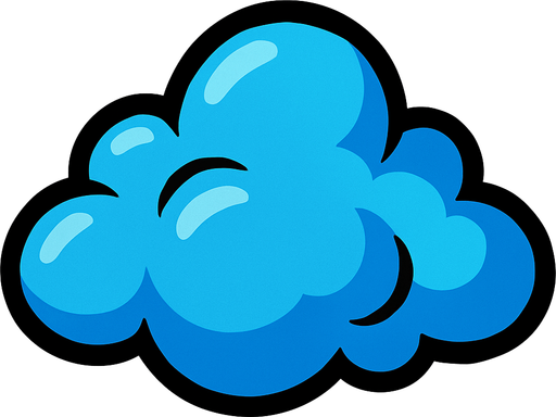 cloud.
In-Game asset.  2d.  High contrast.  No shadows