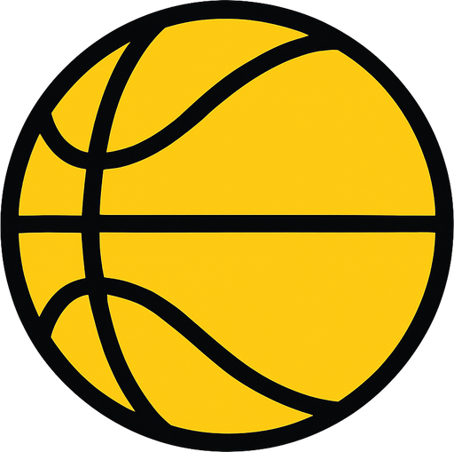 Bana 2d basketbol topu yap sarı renkli olsun.
In-Game asset.  2d.  High contrast.  No shadows