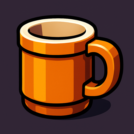cup.
In-Game asset.  High contrast.  No shadows. 3D