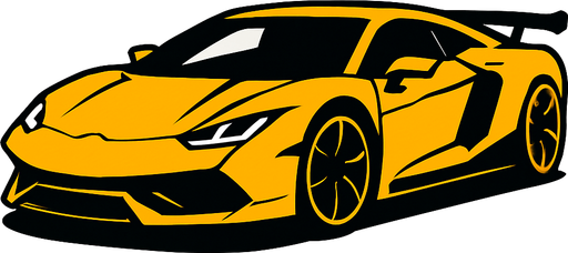 Super car.
In-Game asset.  2d.  High contrast.  No shadows