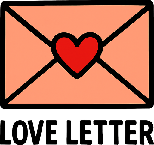 LOVE LETTER.
In-Game asset.  2d.  High contrast.  No shadows