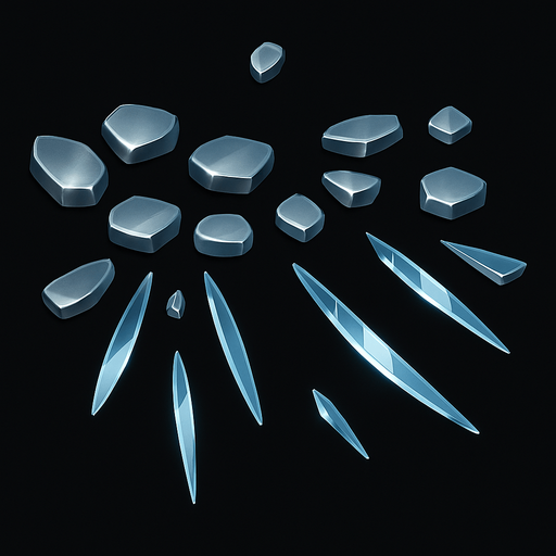 The parts will be made of metal and glass.