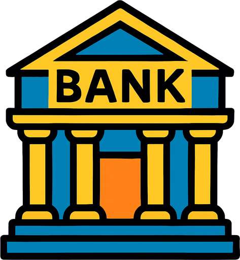 2d banka.
In-Game asset.  2d.  High contrast.  No shadows