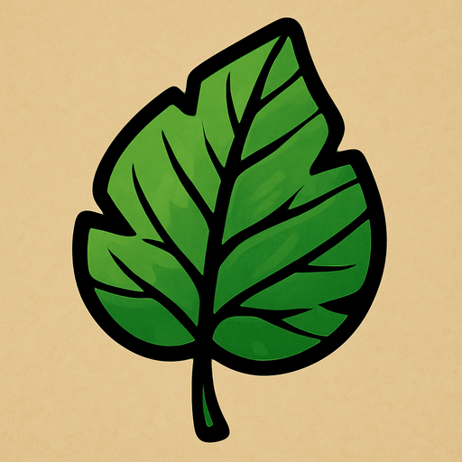Leaf.
In-Game asset.  2d.  High contrast.  No shadows